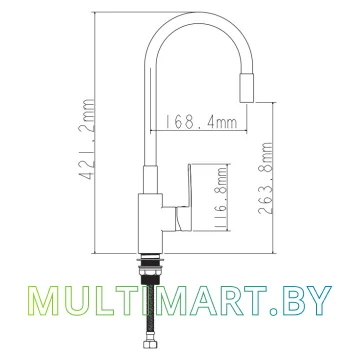 Смеситель Econoce EC0274BL картинка 2